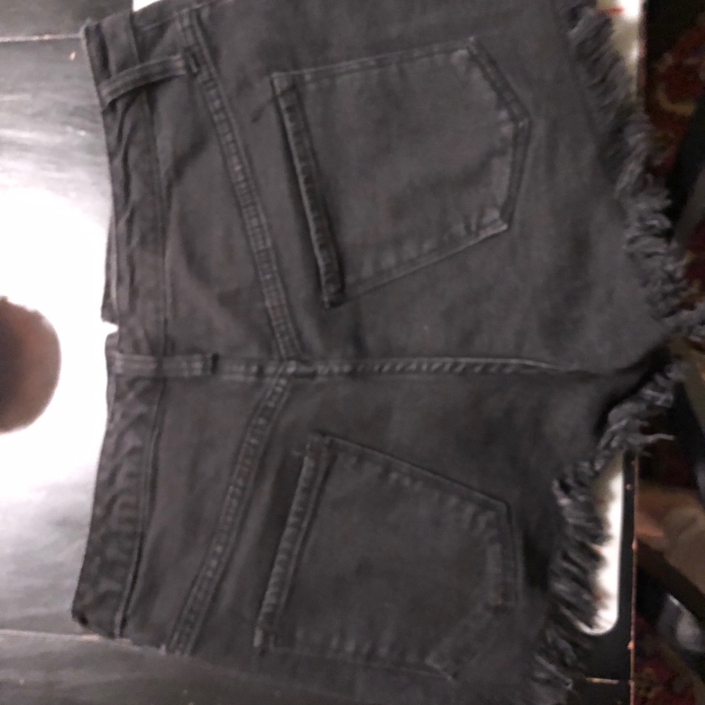 Black high waisted shorts